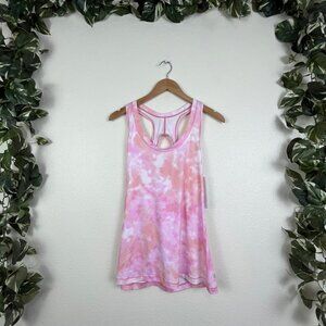 Athleta Athletic Nitro Printed Tank Top Tie Dye Pink NWT Women’s Size M